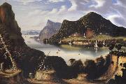 View of Cold Spring and Mount Taurus about 1850